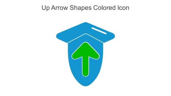 Up Arrow Shapes Colored Icon In Powerpoint Pptx Png And Editable Eps Format