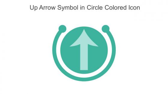 Up Arrow Symbol In Circle Colored Icon In Powerpoint Pptx Png And Editable Eps Format