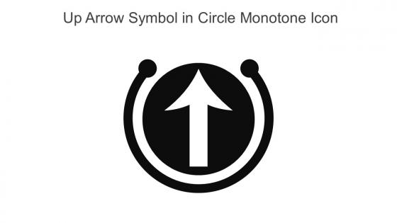 Up Arrow Symbol In Circle Monotone Icon In Powerpoint Pptx Png And Editable Eps Format