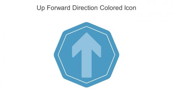 Up Forward Direction Colored Icon In Powerpoint Pptx Png And Editable Eps Format