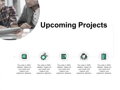 Upcoming projects our team communication b176 ppt powerpoint presentation file format