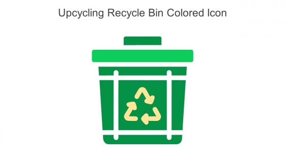 Upcycling Recycle Bin Colored Icon In Powerpoint Pptx Png And Editable Eps Format