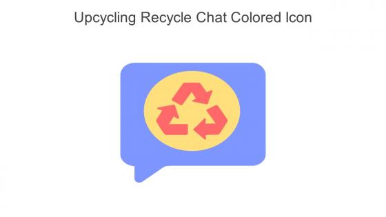 Upcycling Recycle Chat Colored Icon In Powerpoint Pptx Png And Editable Eps Format