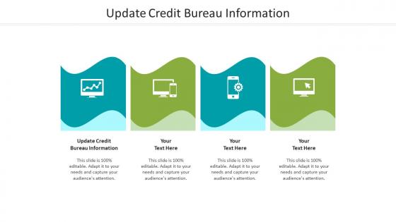 Update credit bureau information ppt powerpoint presentation slides graphics design cpb