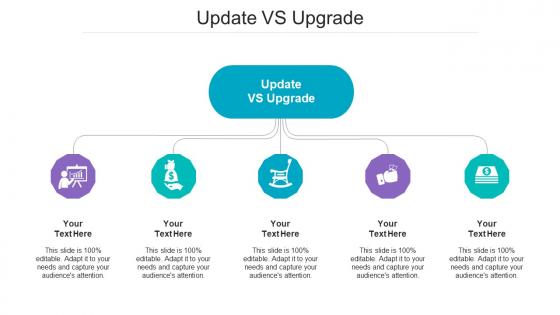 Update vs upgrade ppt powerpoint presentation infographic template portfolio cpb