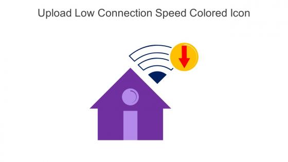 Upload Low Connection Speed Colored Icon In Powerpoint Pptx Png And Editable Eps Format
