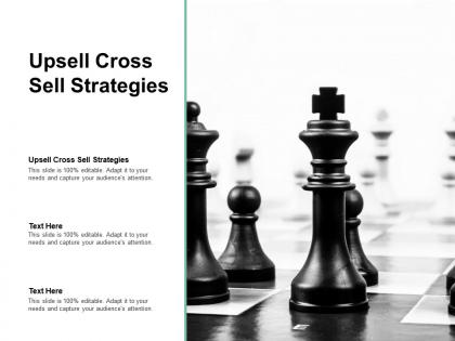 Upsell cross sell strategies ppt powerpoint presentation styles portfolio cpb