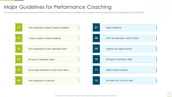 Upskill training to foster employee performance major guidelines for performance coaching