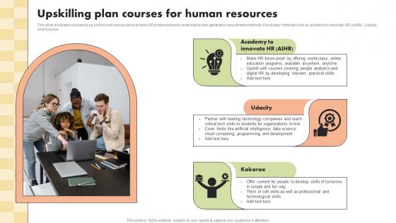 Upskilling Plan Courses For Human Resources