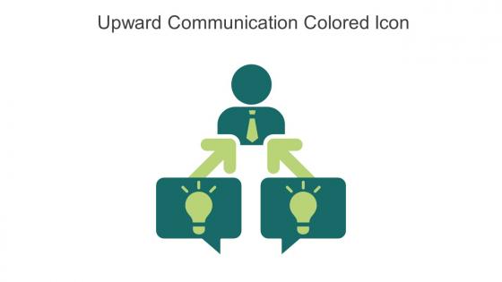 Upward Communication Colored Icon In Powerpoint Pptx Png And Editable Eps Format