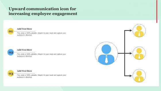 Upward Communication Icon For Increasing Employee Engagement