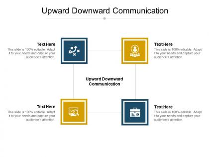 Upward downward communication ppt powerpoint presentation infographic template model cpb