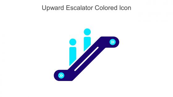 Upward Escalator Colored Icon In Powerpoint Pptx Png And Editable Eps Format