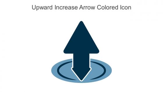 Upward Increase Arrow Colored Icon In Powerpoint Pptx Png And Editable Eps Format