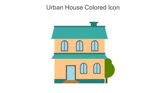 Urban House Colored Icon In Powerpoint Pptx Png And Editable Eps Format