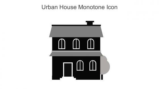 Urban House Monotone Icon In Powerpoint Pptx Png And Editable Eps Format
