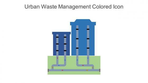 Urban Waste Management Colored Icon In Powerpoint Pptx Png And Editable Eps Format