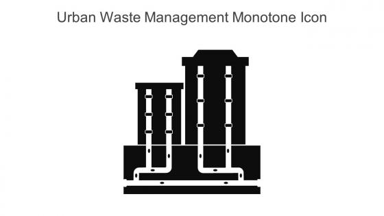 Urban Waste Management Monotone Icon In Powerpoint Pptx Png And Editable Eps Format
