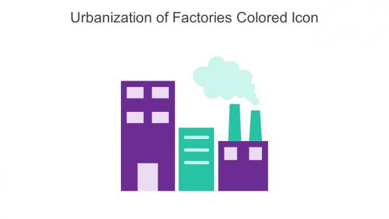 Urbanization Of Factories Colored Icon In Powerpoint Pptx Png And Editable Eps Format