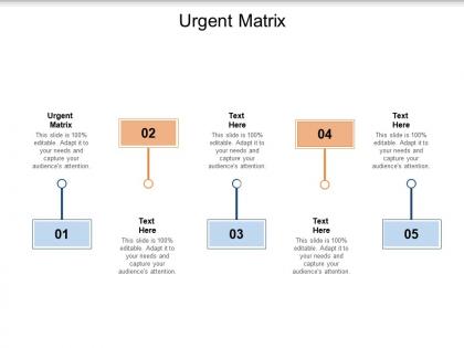 Urgent matrix ppt powerpoint presentation infographic template slides cpb