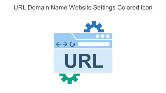 URL Domain Name Website Settings Colored Icon In Powerpoint Pptx Png And Editable Eps Format