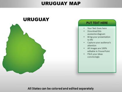 Uruguay country powerpoint maps