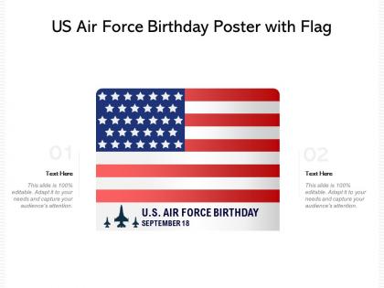 Us air force birthday poster with flag