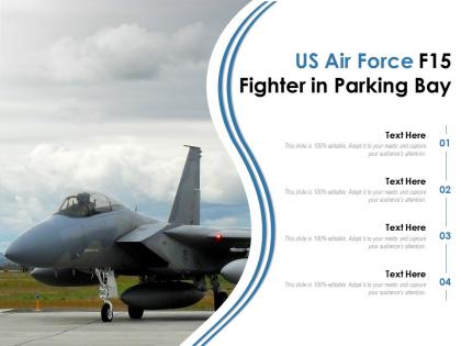 Us air force f15 fighter in parking bay