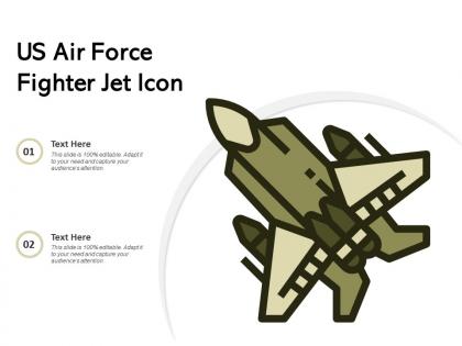 Us air force fighter jet icon