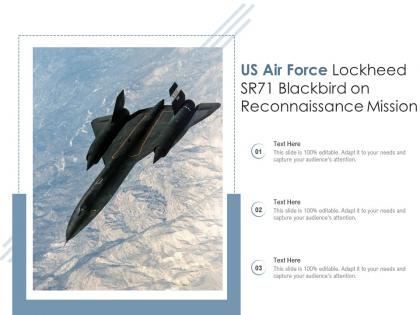 Us air force lockheed sr71 blackbird on reconnaissance mission