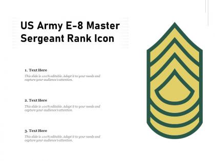 Us army e 8 master sergeant rank icon