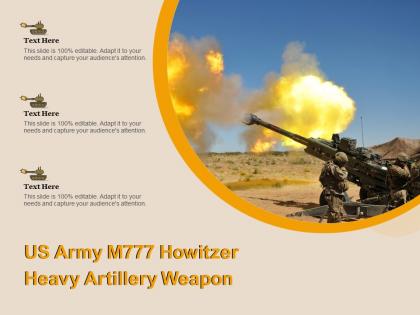 Us army m777 howitzer heavy artillery weapon
