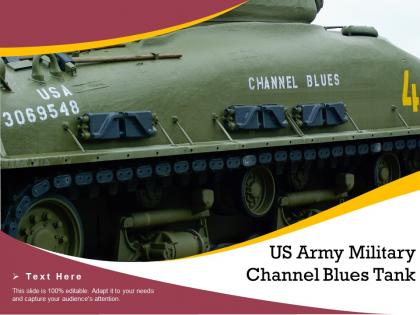 Us army military channel blues tank