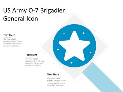 Us army o 7 brigadier general icon