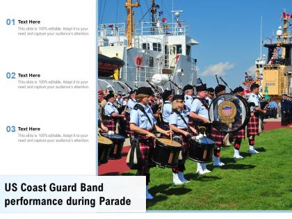 Us coast guard band performance during parade