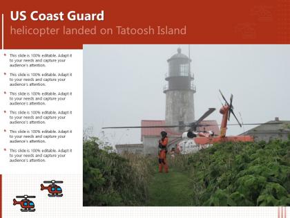 Us coast guard helicopter landed on tatoosh island