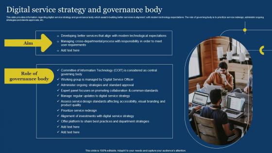US Digital Services Management Digital Service Strategy And Governance Body
