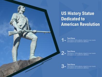 Us history statue dedicated to american revolution