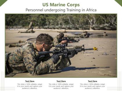 Us marine corps personnel undergoing training in africa