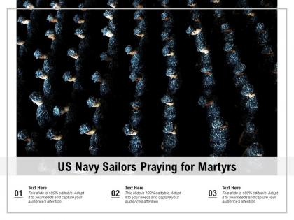 Us navy sailors praying for martyrs