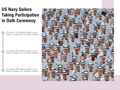 Us navy sailors taking participation in oath ceremony