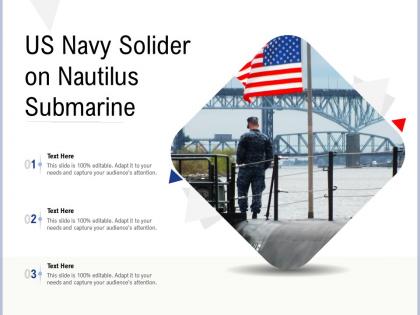 Us navy solider on nautilus submarine