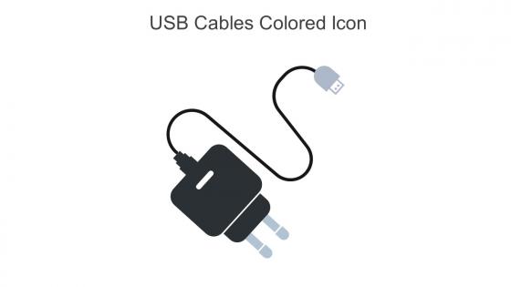 USB Cables Colored Icon In Powerpoint Pptx Png And Editable Eps Format