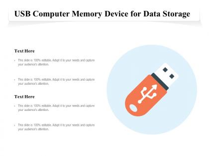 Usb computer memory device for data storage