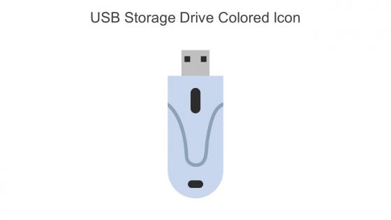 USB Storage Drive Colored Icon In Powerpoint Pptx Png And Editable Eps Format