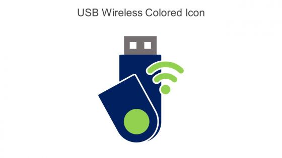 USB Wireless Colored Icon In Powerpoint Pptx Png And Editable Eps Format