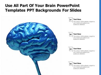 Use all part of your brain powerpoint templates ppt backgrounds for slides