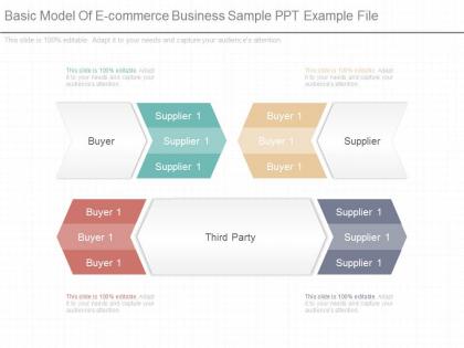Use basic model of e commerce business sample ppt example file