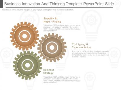 Use business innovation and thinking template powerpoint slide