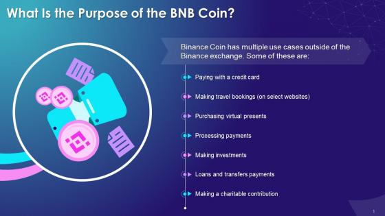 Use Case Of Binance Coin BNB Training Ppt